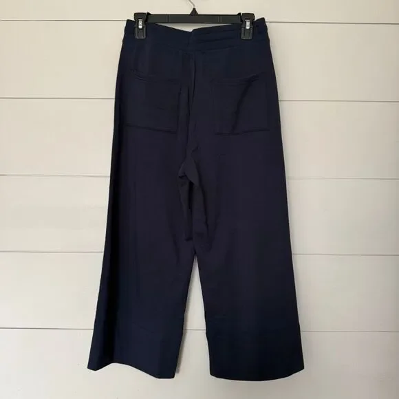 Quince Women’s Medium Navy Wide Leg Pants New Tencel - Picture 3 of 5